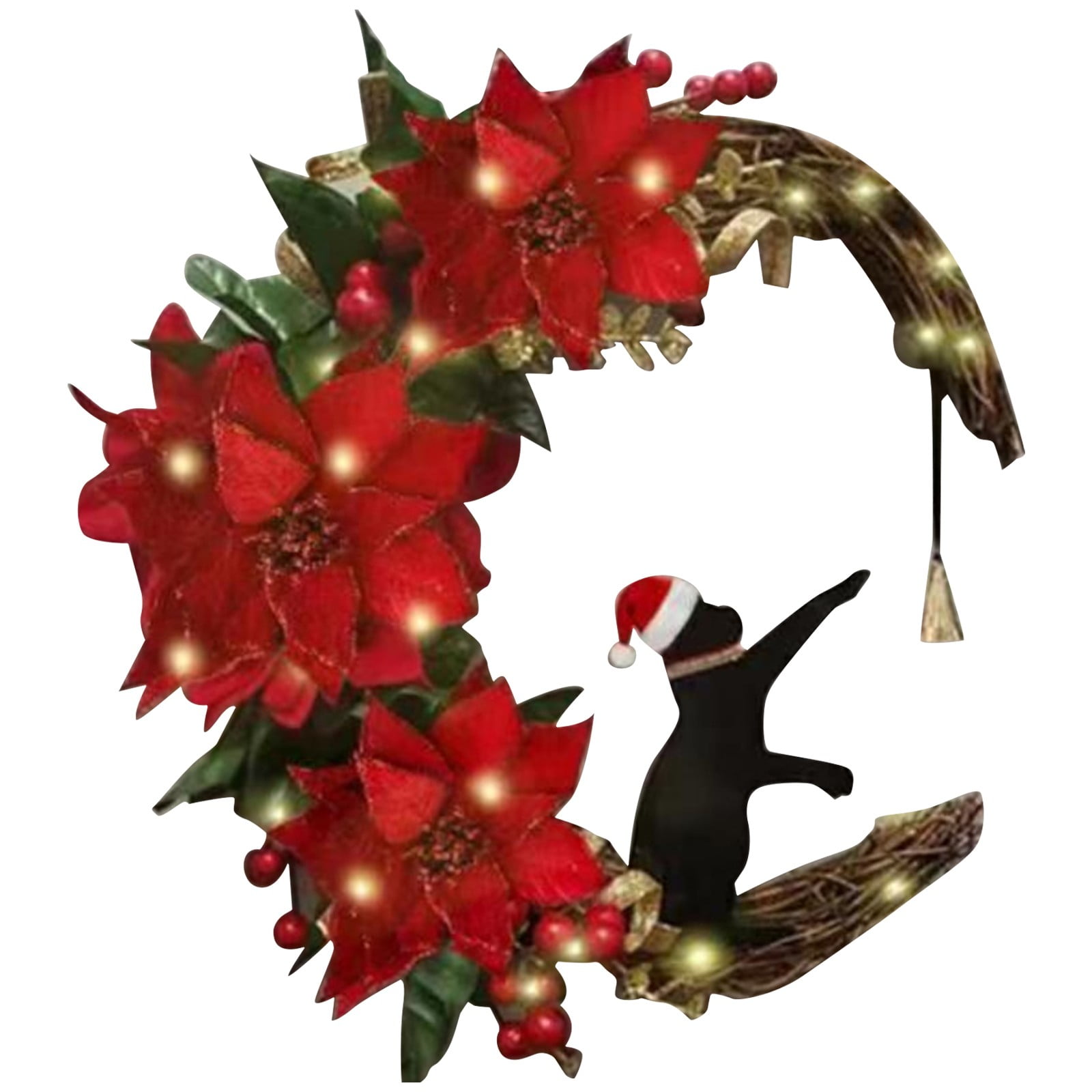 Battery Operated Christmas Wreaths Tweets Sunflower Wreath Farmhouse