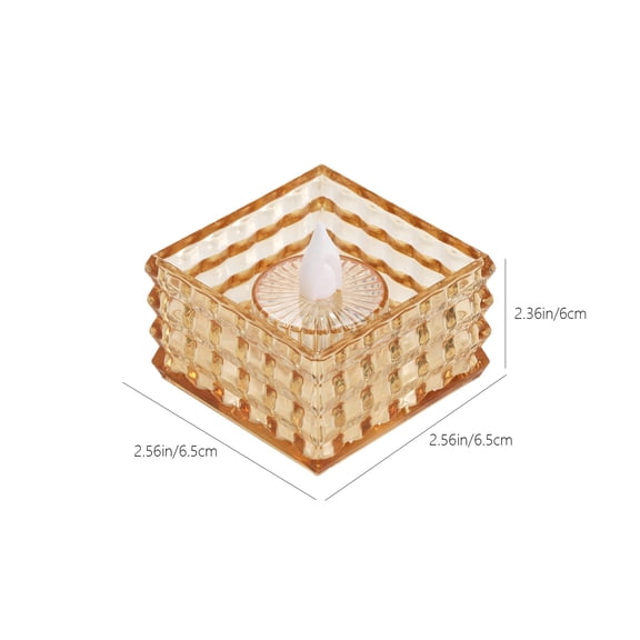Battery Operated Crystal LED Tealight Candles, Flameless Votive Fake Candles, Electric Flickering Candle Lights, Warm Ambient LED Candles For Christmas Wedding Party Home Indoor Decoration