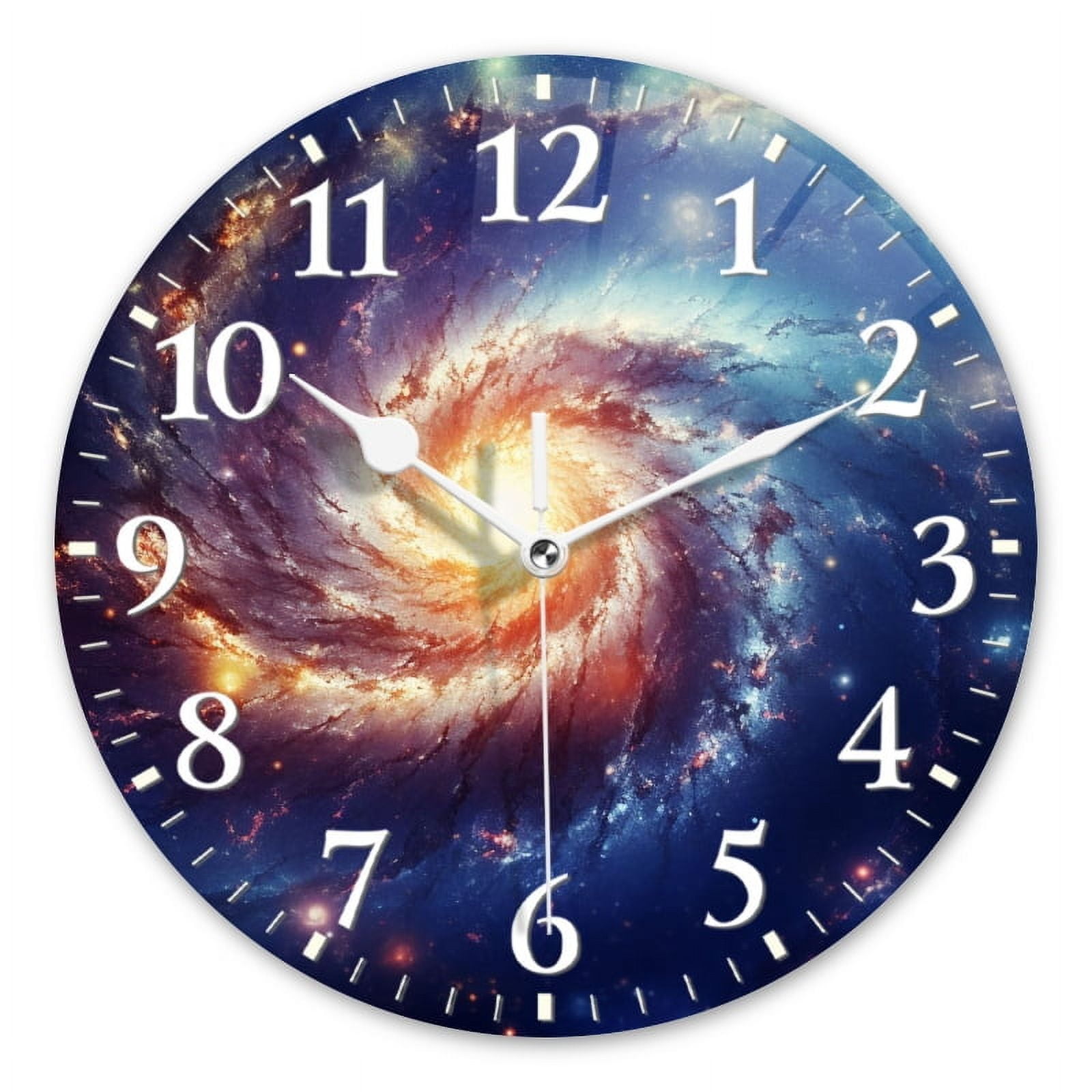 Non-Ticking Silent Wall Clocks Battery Operated Personalized Decor ...