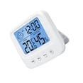 thumbnail image 1 of Battery Operated Digital Clock With Temperature Humidity Sensor And Adjustable Celsius Measurement, 1 of 12
