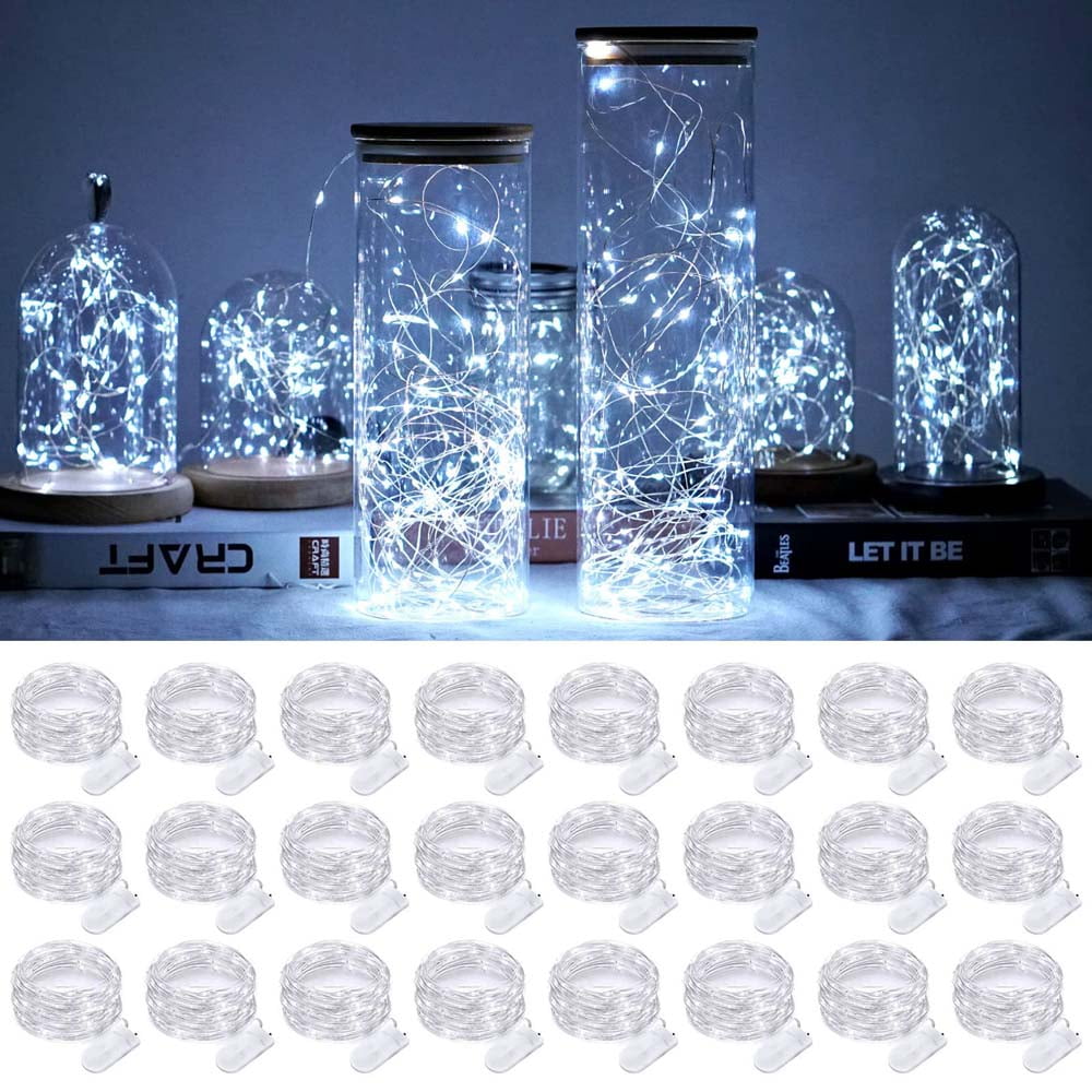 Battery Operated Fairy Lights, LED Lights LED Starry Silver Wire