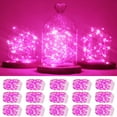 thumbnail image 1 of Battery Operated Fairy String Lights,15 Packs 20 LEDs 6.6FT Silver Copper Wire Starry String Light for DIY Bottle Jars Costume Wedding Party Easter Table Decorations (Pink), 1 of 7