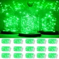 thumbnail image 1 of Battery Operated Fairy String Lights,15 Packs 20 LEDs 6.6FT Silver Copper Wire Starry String Light for DIY Bottle Jars Costume Wedding Party Easter Table Decorations (Green), 1 of 7