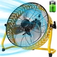 thumbnail image 1 of Battery Operated Fan, 12 Inch Rechargeable Fan Portable,High Velocity Fan with Metal Blade Run Up to 30 Hours, Battery Powered Fan for Garage, Backyard, Camping, Travel (yellow), 1 of 2