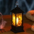 thumbnail image 1 of Battery Operated Halloween Globe Lantern with Spooky Pumpkin Scene Lighted Lantern for Indoor Outdoor Halloween Decorations Party Gifts and Festival Home Decor with Magical Effect, 1 of 5