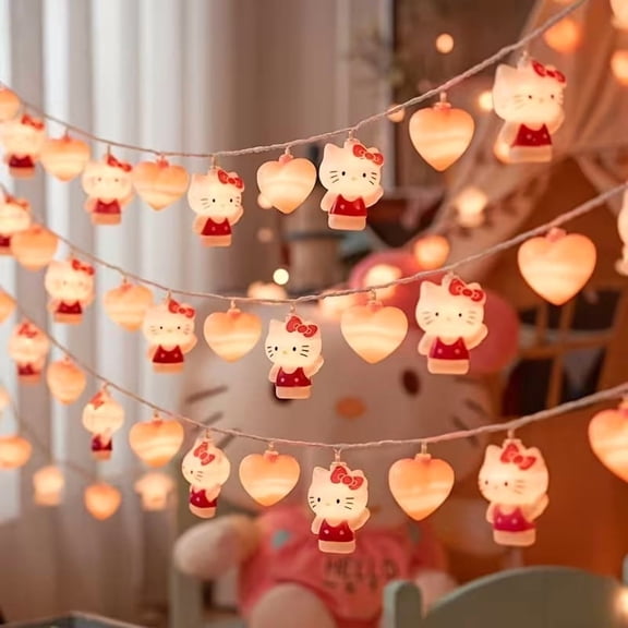 Battery-Operated Heart String Lights - Pink & White LED with Glittery Red Hearts for Romantic Bedroom, Birthday, Valentine's Day, Halloween & Christmas Decor