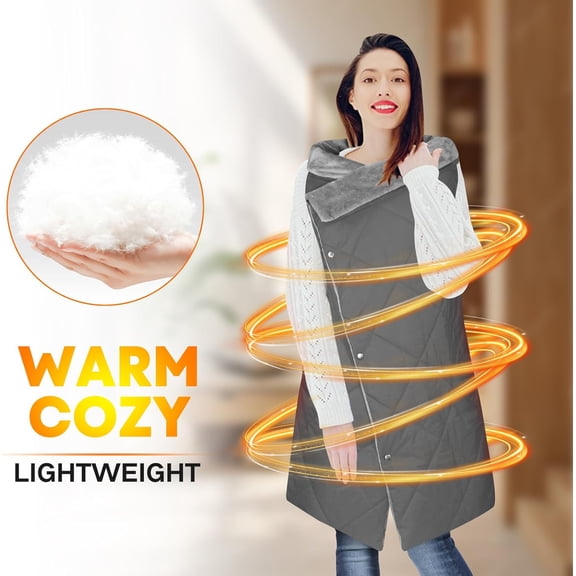 Battery Operated Heated Blanket with 3 Heating Levels