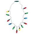 Battery-Operated LED 4-Function C7 Light Bulb Christmas Necklace ...
