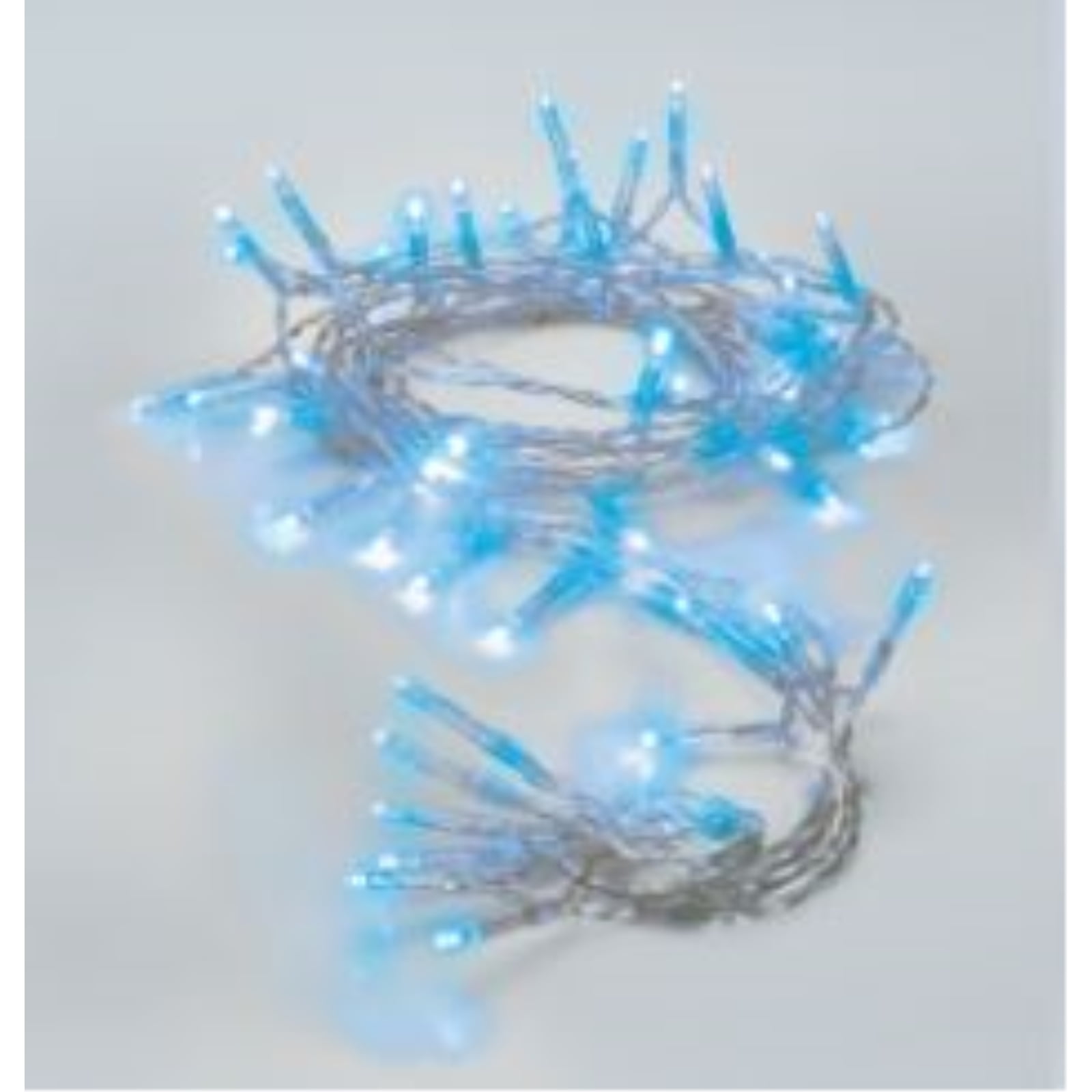 Battery Operated LED Blue 30 Piece String Lights Decoration 9 Feet ...