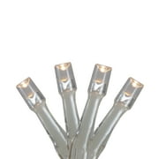 Battery Operated LED Christmas - Warm White - 5 Silver Wire - 15ct