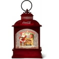 BatteryOperated LED Coke Santa Lantern Waterglobe, Multi