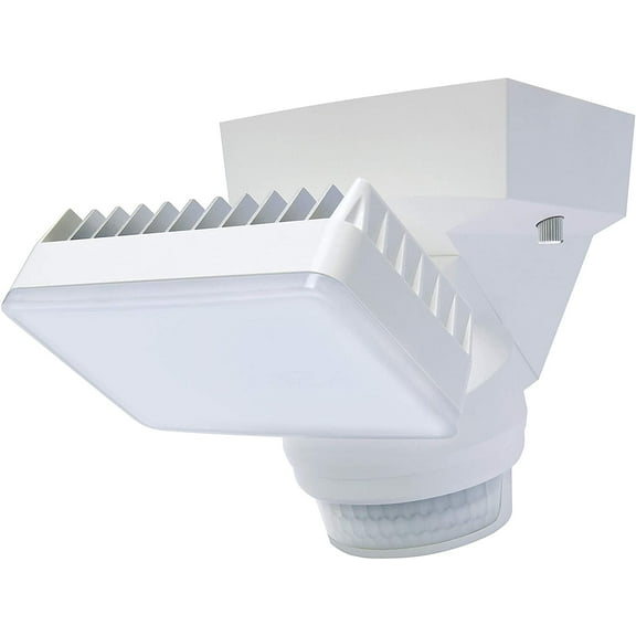 IQ America Motion Security Floodlight 1600 Lumen 180 deg 70ft detection Wall Eave Mount WH