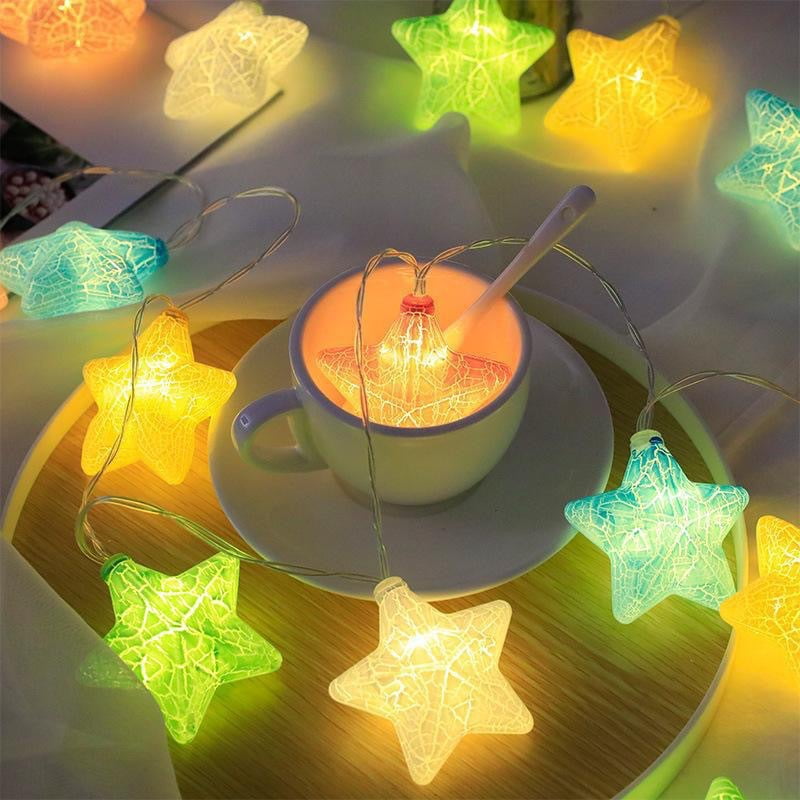 Battery Operated LED String Lights, 6.5FT 10LED Lights, Waterproof ...