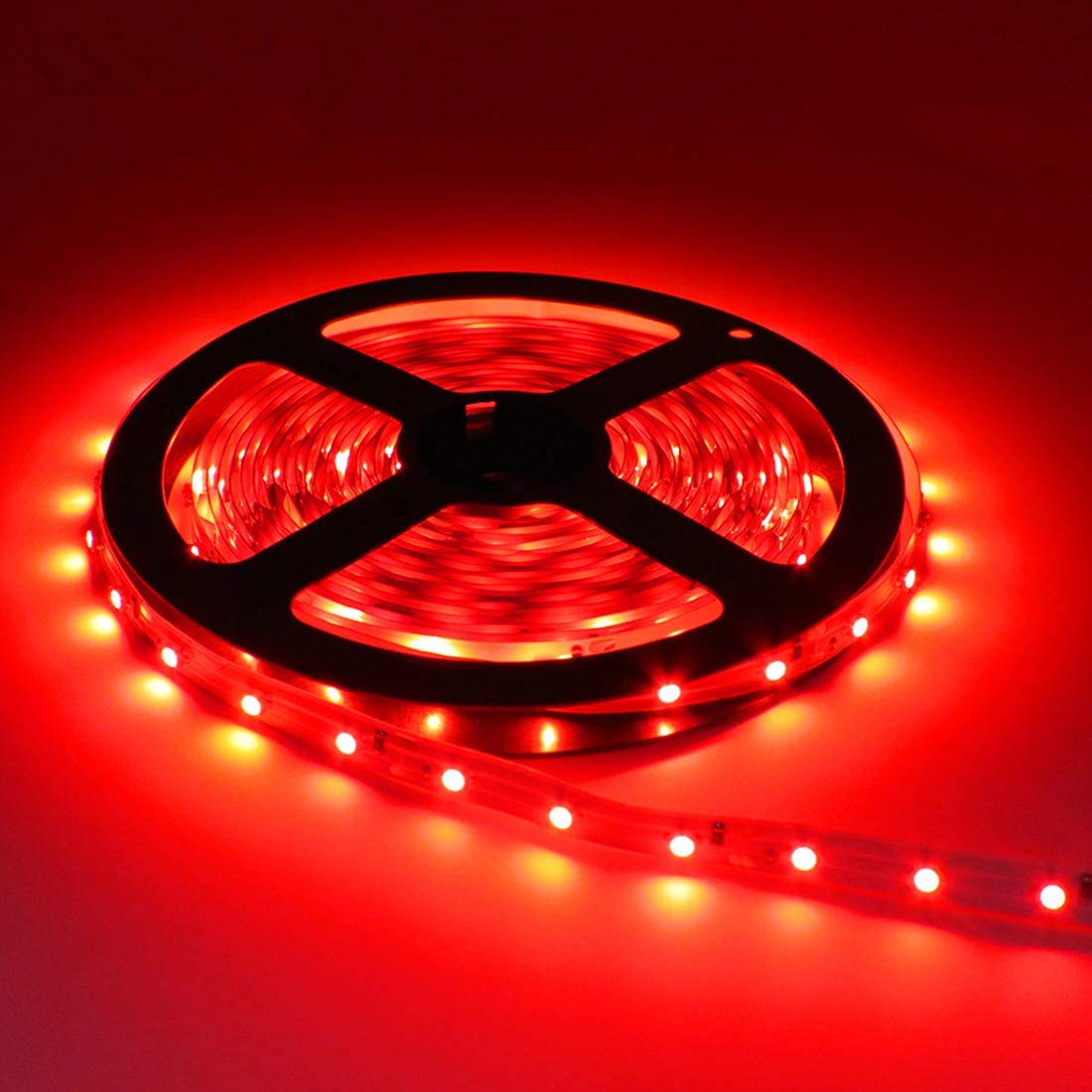 Battery Operated LED Strip Light, 300 LEDs Red5M/16.4ft, Indoor
