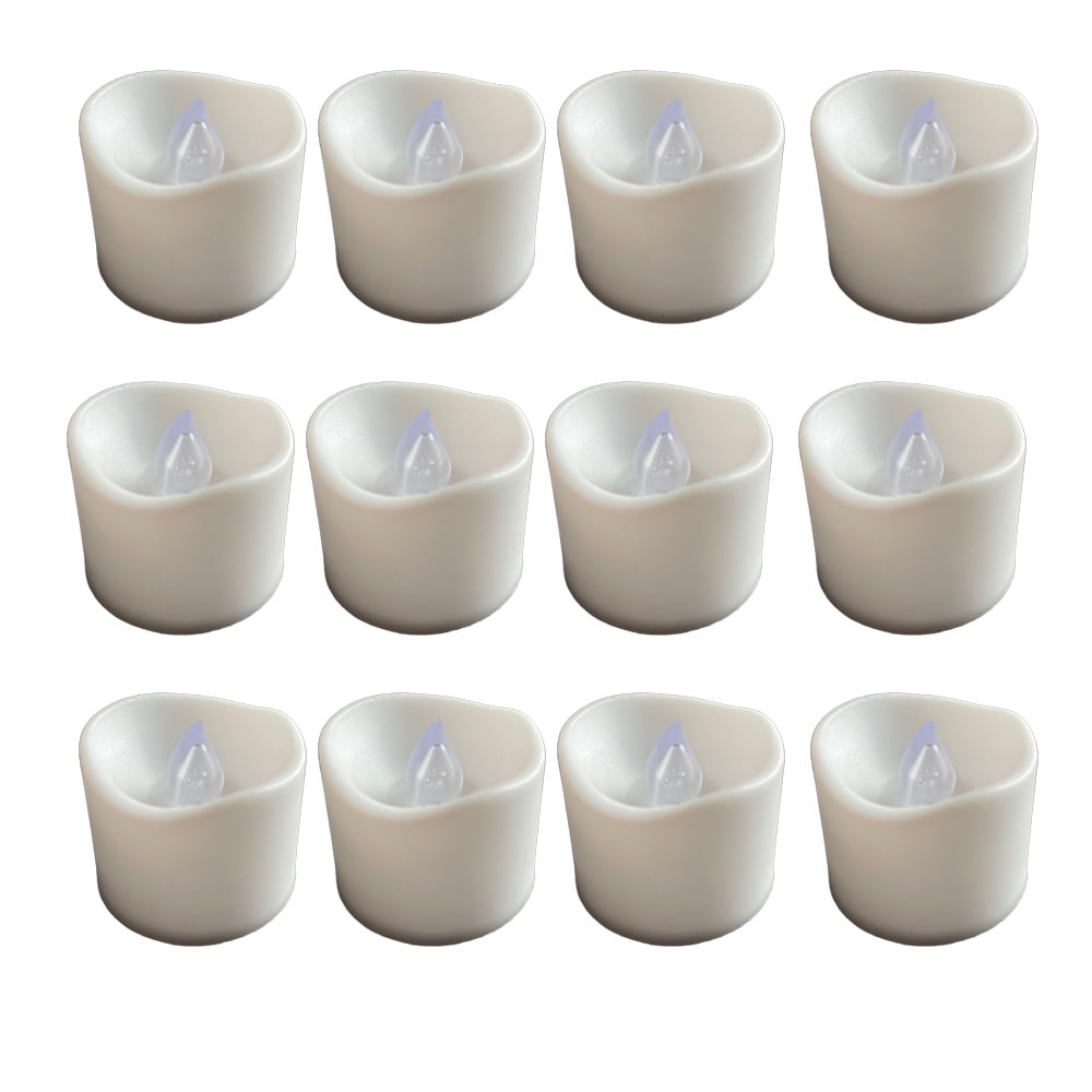 Battery Operated LED Tea Lights12 Pack Flameless Votive Candles Lamp