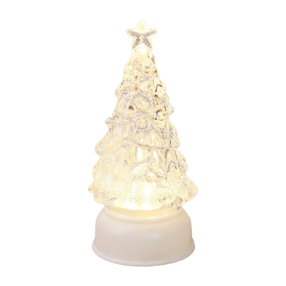 Battery Operated Lighted Snowman Figurines - Christmas Decorations with Santa Hat & Scarf, Acrylic Snowmen Lantern for Indoor Holiday Home Decor and Tabletop