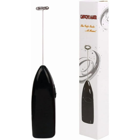 Battery Operated Milk Frother, Handheld Milkshake Maker, Stainless Steel Drink Mixer Whisk Perfect For Coffee, Latte, Cappuccino, Frappe, Matcha, Hot Chocolate
