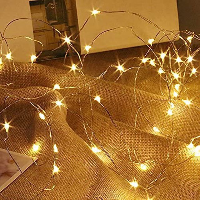 Battery Operated Mini Copper Wire Fairy Lights 1 Pack with Timer