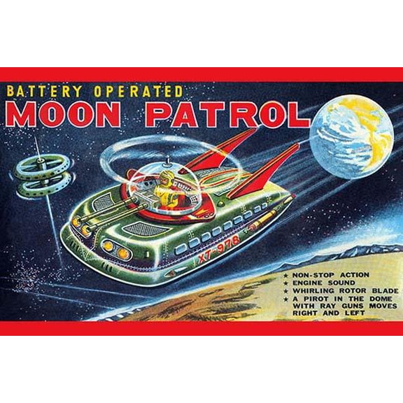 Battery Operated Moon Patrol XT-978-Fine Art Canvas Print (20" x 30")
