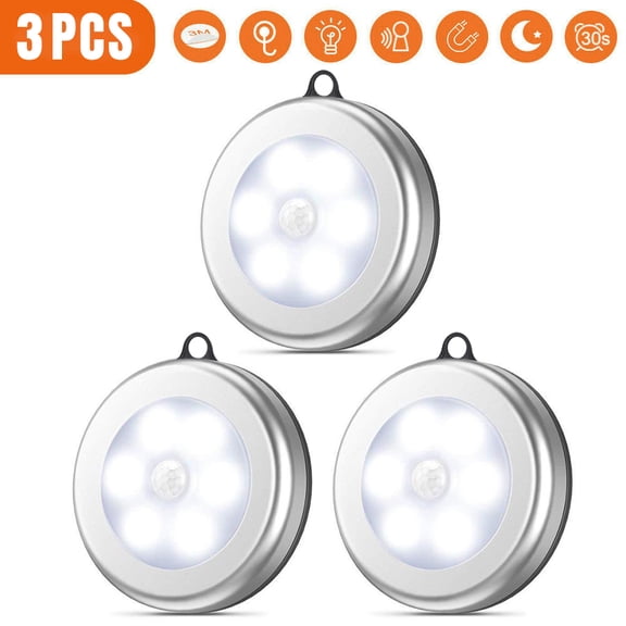 Battery Operated Motion Sensor Light Indoor, LED Closet Lights, Battery Night Light Wireless, Stick on Wall Lamps for Pantry, Cabinet, Wardrobe, Kitchen, Stairs, Steps, Hallway