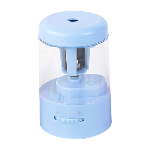 Battery Operated Pencil Sharpener, 3.94x3.15 Inch Electric Sharpener, USB Dual Power Tungsten Blade for 6-10mm No 2 Pencils Office Stationery, Ocean Blue, YDYB
