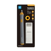 Battery Operated Precision Electric Artist Eraser, Dual Size Replaceable Rubber Refills Portable Sketch Drawing Correction Tool For Painters 1 Set
