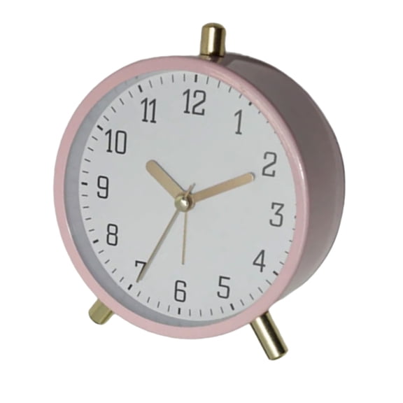 Battery Operated Quiet Quartzs Alarm Clock for Children and Seniors with Easy to Read Display and Night Light Feature
