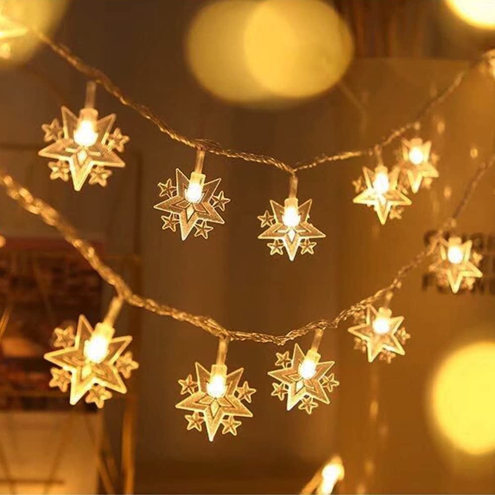 Battery Operated Star String Lights ,9.8ft 20 LED Twinkle Little Star Light Warm White, Indoor