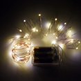 Battery Operated String Lights 16Ft, Warm White, 8 Flashing Modes