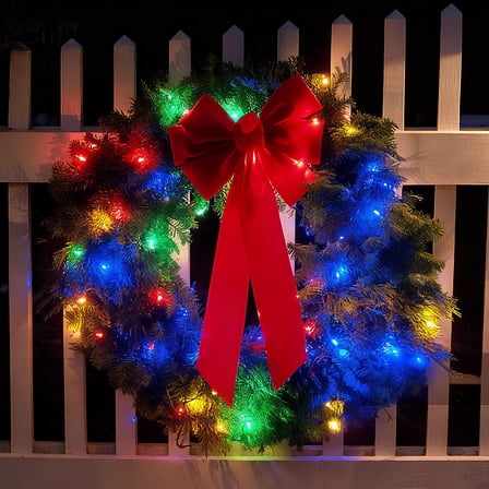 FoikYoik Christmas Lights 50 LED C3 String Lights for Indoor Outdoor Christmas Tree Wreath Garden Courtyard Multicolor