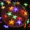 thumbnail image 1 of Battery Operated String Lights, 20ft 40LED Starfish String Lights Beach Ocean Fairy Lights for Garden Wedding Party Holiday Decoration, Multicolor, 1 of 6