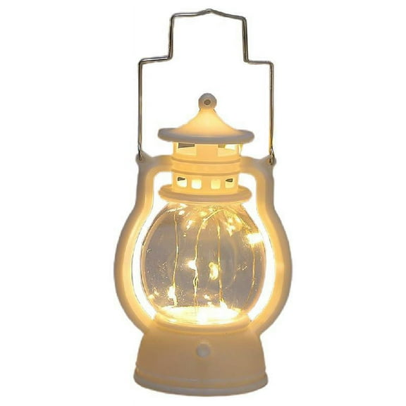 Battery Operated Vintage LED Lantern Outdoor Decoration Hanging Lights for Camping and Decorative Use 7 Colors to Choose