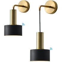 Battery Operated Wall Sconce Set Of 2, Without Wiring,With Remote Control And Rechargeable Light Bulbs,wall Mounted Lamp, Modern Wireless Wall Lighting Indoor (
