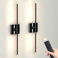 thumbnail image 1 of Battery Operated Wall Sconces with Remote Control (2 Pack), 8000mAh LED Rechargeable Wall Lamp for Bedroom, 1 of 9
