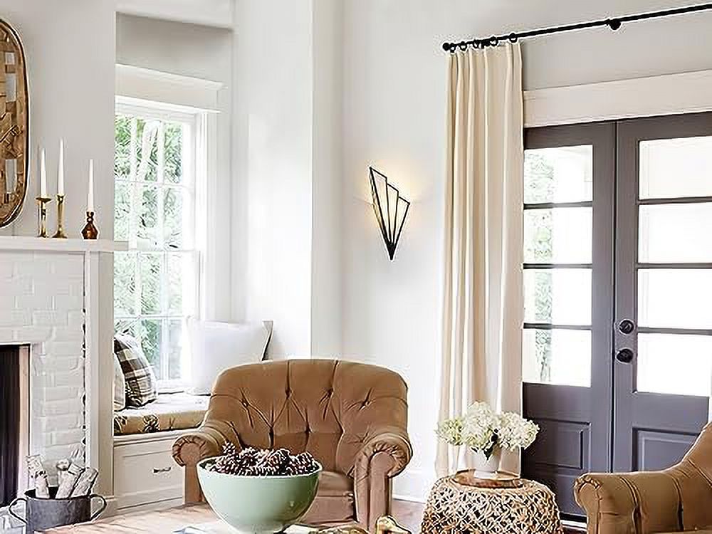 Battery Operated Wall Sconces Set of 2,Not Hard Wired Fabric Shade ...
