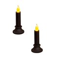thumbnail image 1 of Battery Operated Window Candles, LED Taper Candlesticks with Flickering Flame & Holder, Flameless Christmas Halloween Decor, 2 Pack Cordless Electric Candles for Home, 1 of 4