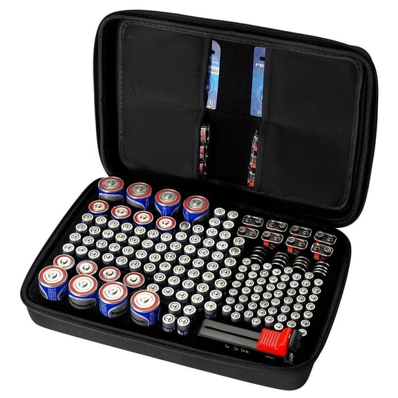 Battery Organizer Storage Box with Tester BT-168 Holds 167 Batteries (Box Only)