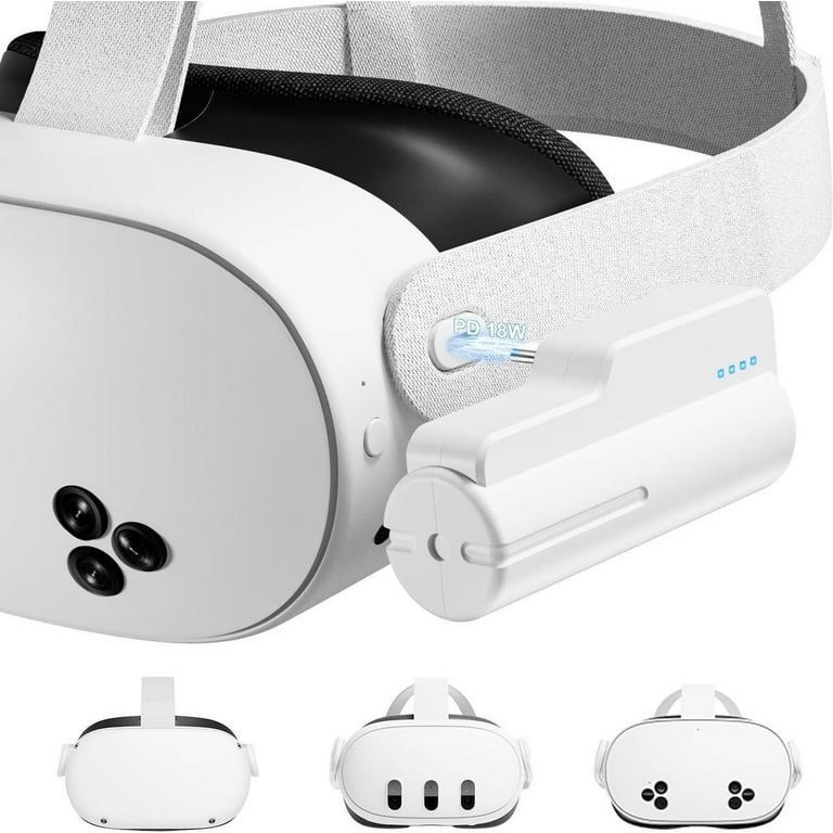 Battery Pack for Oculus Quest 3s / Quest 3 / Quest 2, 5000mAh Head