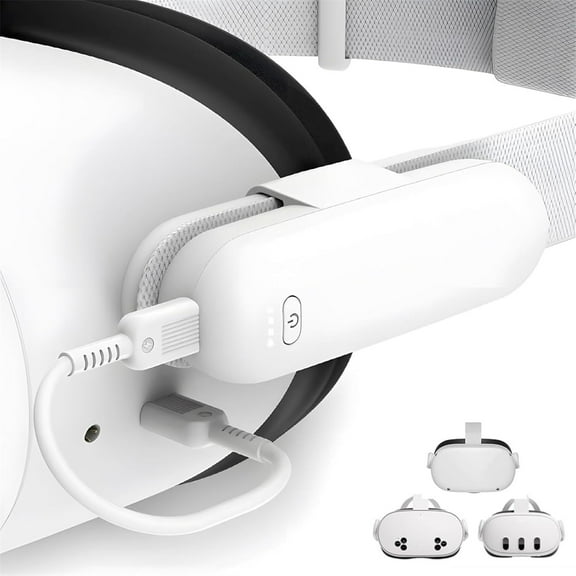 Battery Pack for Meta/Oculus Quest 2/Quest 3/Quest 3S, 5000mAh Portable Battery Pack Accessories, Extend Extra 2-4H Playtime