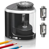 Battery Pencil sharpeners for Colored Pencils,Portable Electric Pencil Sharpener for #2 No.2 HB Pencils (6-8mm),Battery Operated sharpeners for Artist Work Office -Black