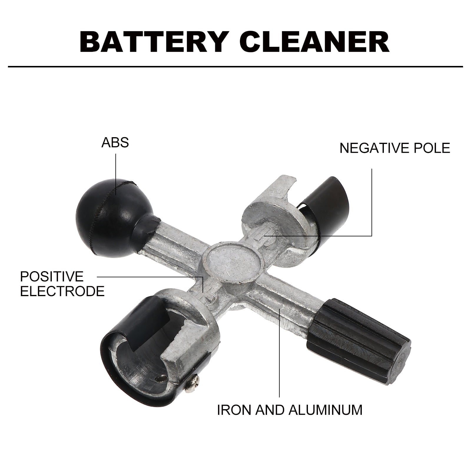 Battery Post Cleaners 4Way Battery Post and Terminal Cleaner Clamp