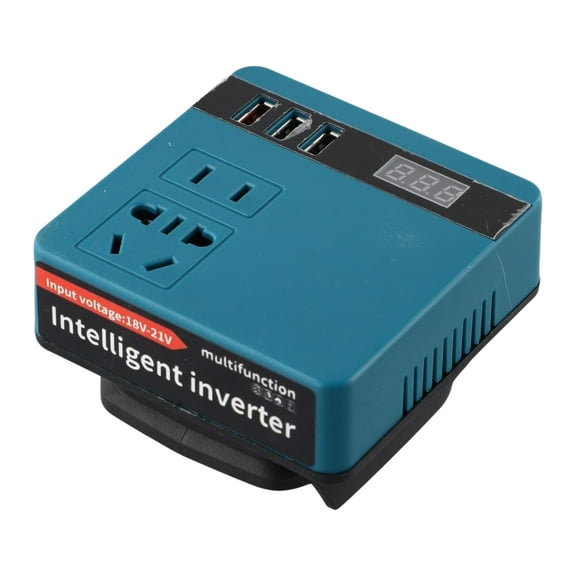 Battery Power Inverter,Outdoor Work Inverter with Current Display,Charger Adapter Battery Powered Outlet for Outdoor Camping