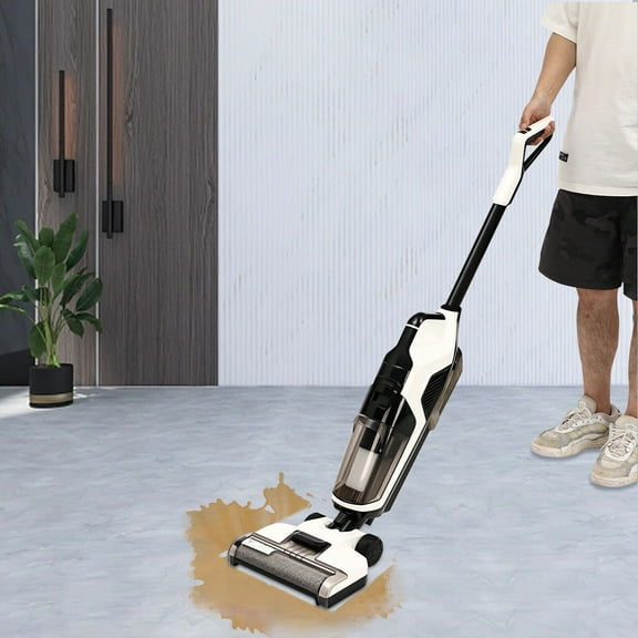 Battery-Powered All-In-One Floor Cleaner Cordless Wet & Dry Vacuum Cleaner Mop for Hard Floor