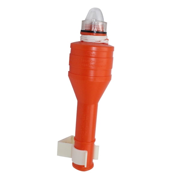 Battery-Powered Auto-Illuminating Lifebuoys Light with 120 Min Flashing & Cold-Resistant Tether for Marine Emergencies