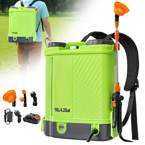 SideKing Battery Powered Backpack Sprayer 4 Gallon, 100 PSI Electric Garden Sprayer with Makita 18V Battery Compatibility, Telescopic Wand, 5 Nozzles, Weed & Fertilizer Lawn Sprayer