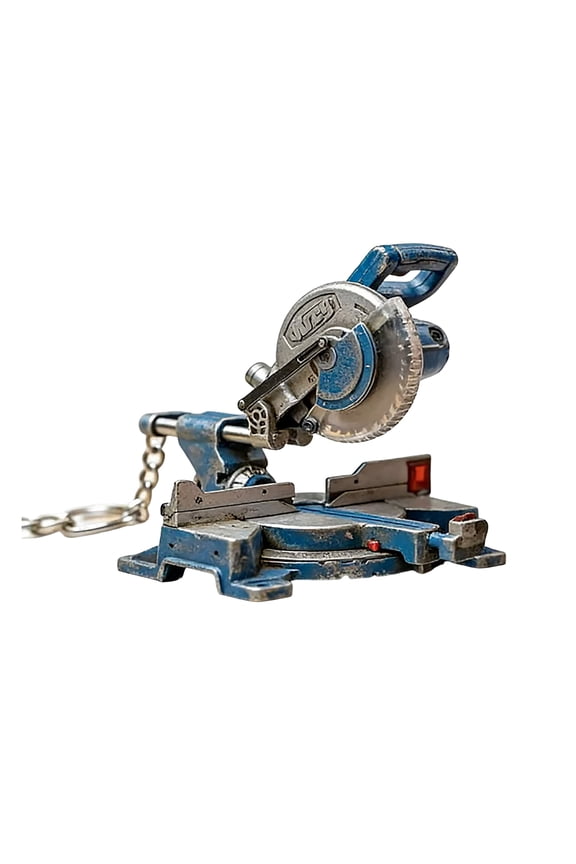 Battery Powered Chainsaw Keyring Novelty Key Accessory