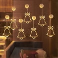 thumbnail image 1 of Battery Powered Christmas Window Decoration Lights with Suction Cup Hooks - Indoor Holiday LED String Lights for Tree Snowflake Snowman Display - Warm White Fairy Lights for Bedroom Home Party Decor, 1 of 6
