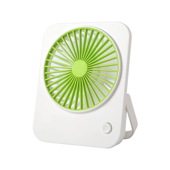 Battery Powered Desktop Mini Fan, Portable AA Battery Table Fan for Office Desk Travel, Green