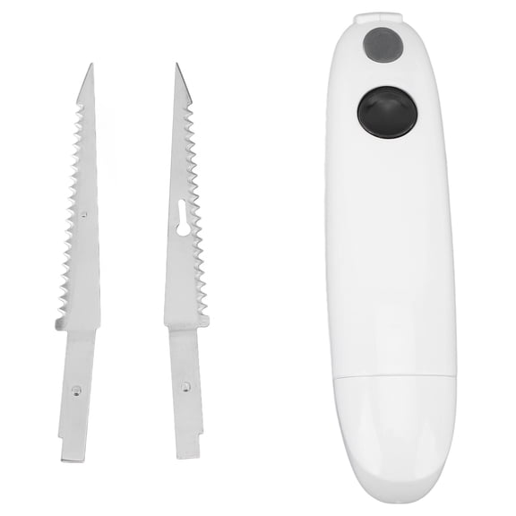 Battery Powered Electric Kitchen Carving Knife, Lightweight Washable Food Cutting Tool With Stainless Steel ABS Blade & PP Handle For Home And Restaurant Use