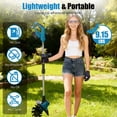 thumbnail image 1 of Battery Powered Electric Tiller Cultivator 800W 21V Cordless Garden Tiller 6.69" Till Depth 8.66" Width Manganese Steel Tines for Lawn Weeding Plowing, 1 of 12